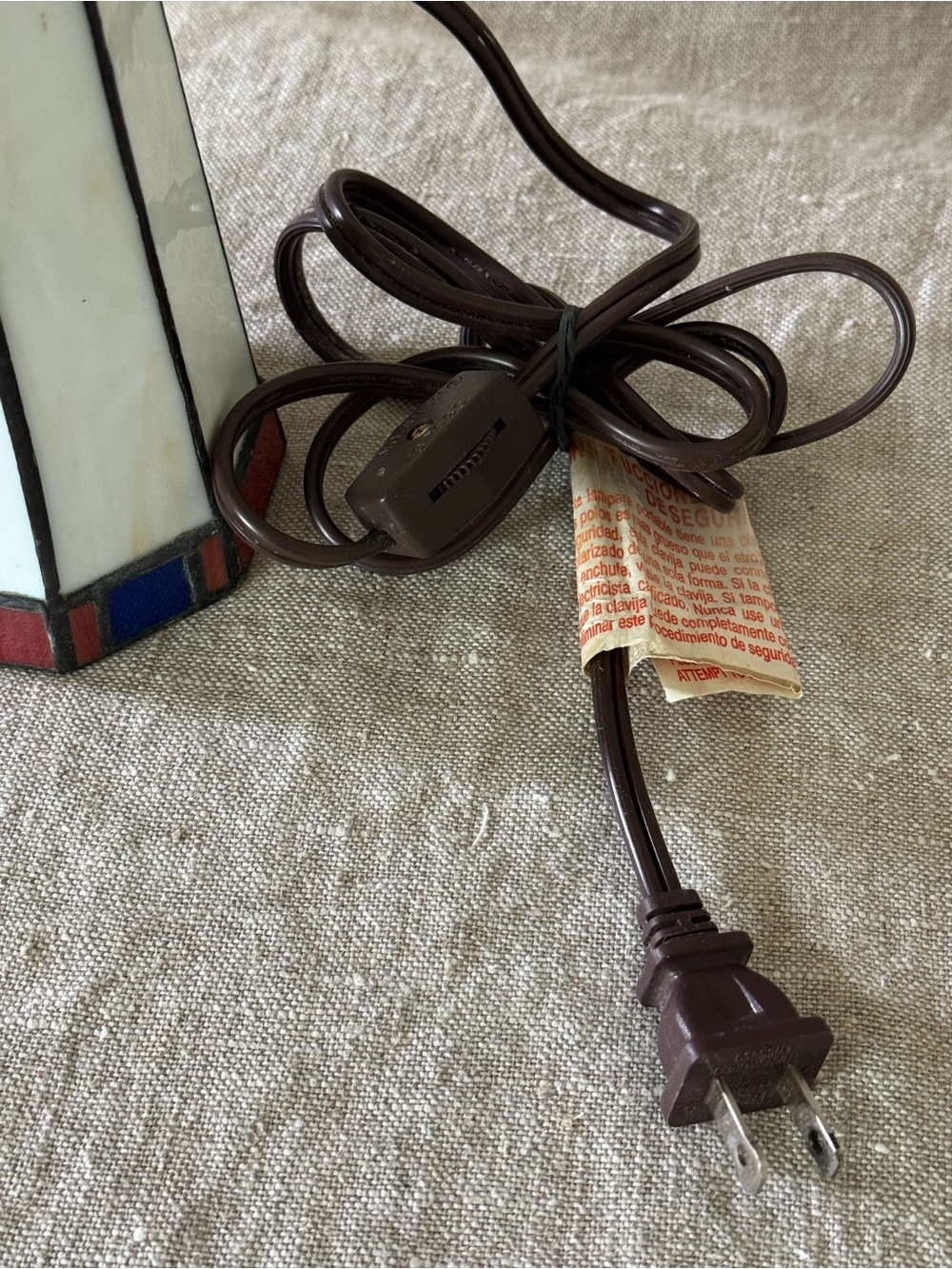 vintage stained glass lighthouse lamp - Picture 12 of 14